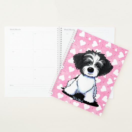 KiniArt Parti Havanese Hearts Planner Planer (Anzeige)