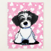 KiniArt Parti Havanese Hearts Planner Planer (Vorderseite)
