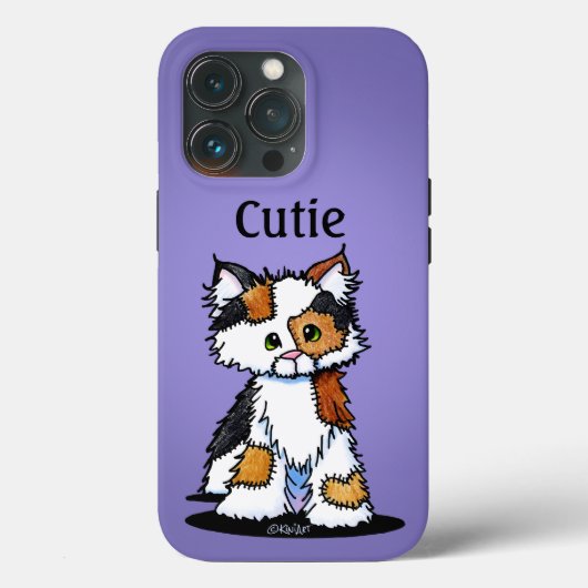 KiniArt Patches Calico KittenCase-Mate iPhone Case (Rückseite)