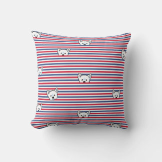 KiniArt Peekaboo Westie Kissen