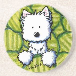 KiniArt Pickles Westie Dog Untersetzer