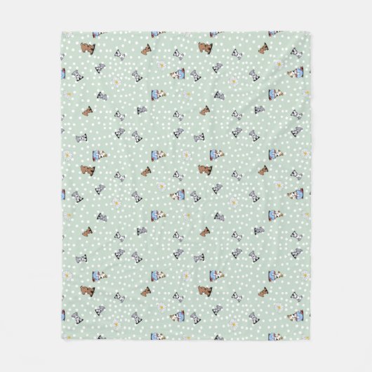 KiniArt Pit Bull Fleece Blanket (Vorderseite)