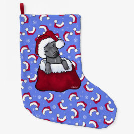 KiniArt Pit Bull Weihnachtsfest Strumpf Großer Weihnachtsstrumpf