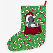 KiniArt Pit Bull Weihnachtsfest Strumpf Großer Weihnachtsstrumpf (Rückseite)