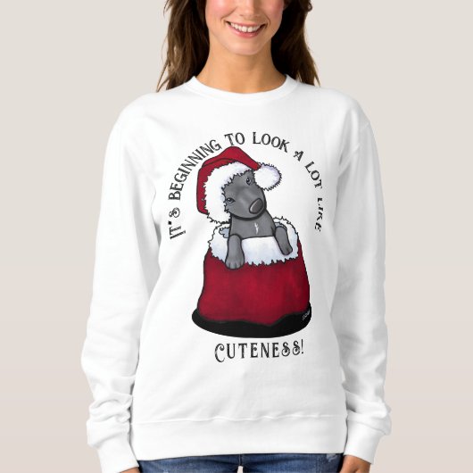 KiniArt Pitbull Christmas Sweatshirt (Vorderseite)