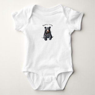 KiniArt Pocket Bear Baby Strampler