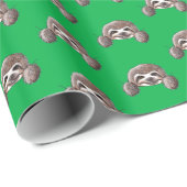 KiniArt Pocket Sloth Geschenkpapier (Rolleneckpunkt)