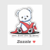 KiniArt Polar Bear Cub Sticker (Blatt)