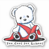 KiniArt Polar Bear Cub Sticker (Vorderseite)