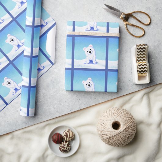 KiniArt Polar Bear Geschenkpapier (Kunsthandwerk)