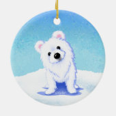 KiniArt Polar Bear Ornament (Hinten)