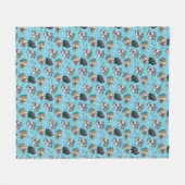 KiniArt Pom Parade Fleecedecke (Vorderseite (Horizontal))