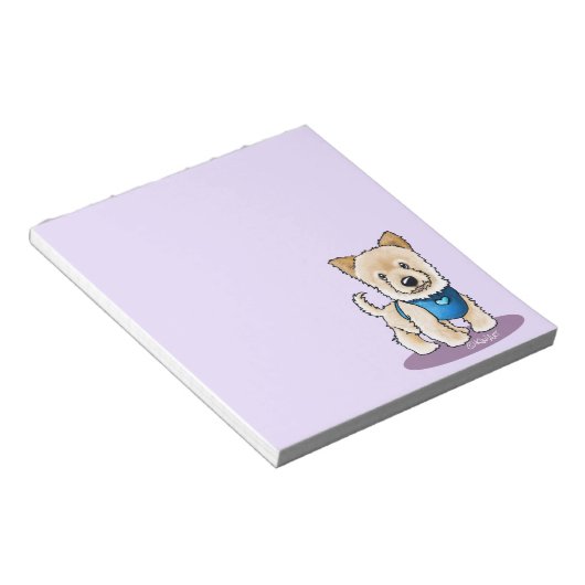 KiniArt Pom Puppy Notepad Notizblock (angewinkelt)