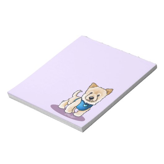 KiniArt Pom Puppy Notepad Notizblock (Rotiert)