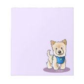 KiniArt Pom Puppy Notepad Notizblock (Vorderseite)