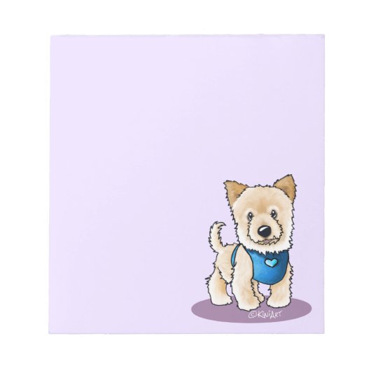 KiniArt Pom Puppy Notepad Notizblock (Vorderseite)