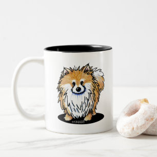KiniArt Pomeranian Zweifarbige Tasse