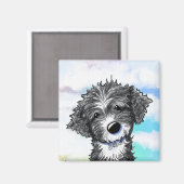 KiniArt Portugiesischer Waterdog Magnet (Vorderseite/Rückseite)