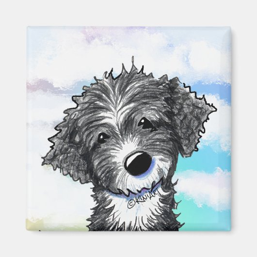 KiniArt Portugiesischer Waterdog Magnet (Vorne)