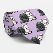 KiniArt Puli und Pumi Krawatte (Gerollt)