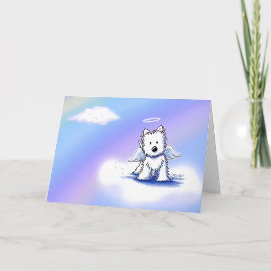KiniArt Rainbow Bridge Sympathy Card Karte (Vorderseite)