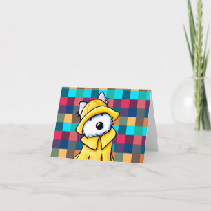 KiniArt Raincoat Westie Dankeskarte