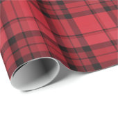KiniArt Red Kariert Holiday Gift Wrap Geschenkpapier (Rolleneckpunkt)