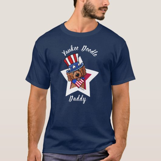 KiniArt Red Yankee Doodle Daddy T - Shirt (Vorderseite)