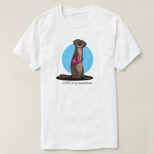 KiniArt River Otter T - Shirt (Design vorne)