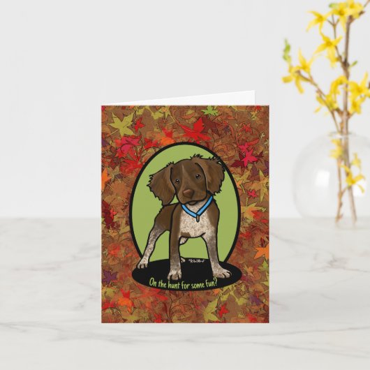 KiniArt Roan Brittany FALL Card Karte (Gelbe Blume)