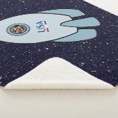 KiniArt Rocket Dog Border Terrier Sherpa Blanket Sherpadecke (3/4)