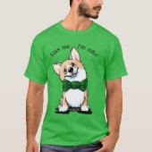 KiniArt Saint Patrick's Day Corgi T - Shirt (Vorderseite)