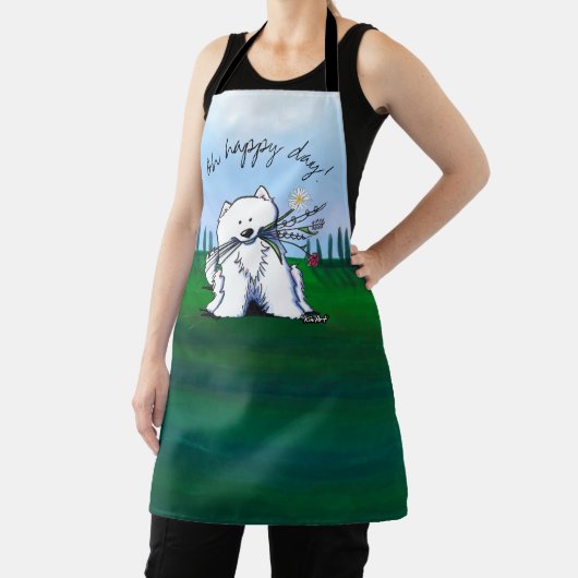 KiniArt Samoyed All-over Print-Schürze Schürze (InSitu)