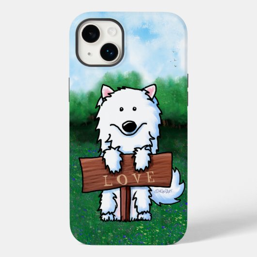 KiniArt Samoyed Case-Mate iPhone Hülle (Rückseite)