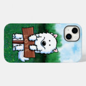 KiniArt Samoyed Case-Mate iPhone Hülle (Rückseite (Horizontal))