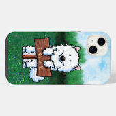 KiniArt Samoyed iPhone Hülle (Rückseite (Horizontal))