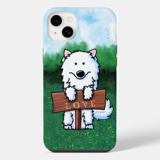 KiniArt Samoyed iPhone Hülle (Rückseite)