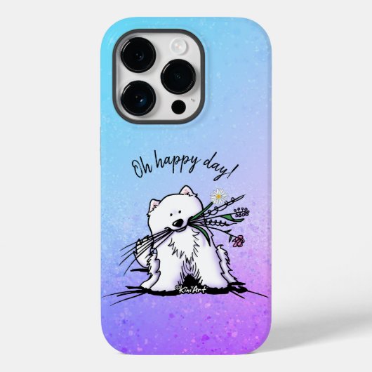 KiniArt Samoyed iPhone / iPad Fall Case-Mate iPhone Hülle (Rückseite)