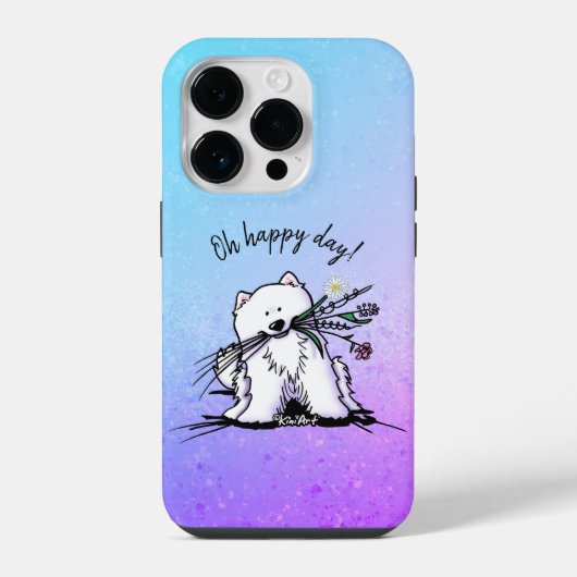 KiniArt Samoyed iPhone / iPad Fall Hülle (Rückseite)