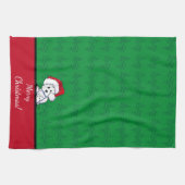 KiniArt Santa Baby Westie Weihnachten Geschirrtuch (Horizontal)