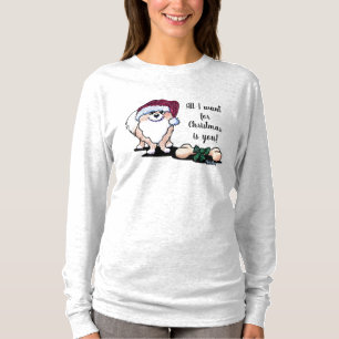 KiniArt Santa Pfoten Pomeranian T-Shirt
