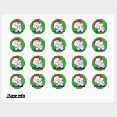 KiniArt Santa Westie Dog Stickers (Blatt)