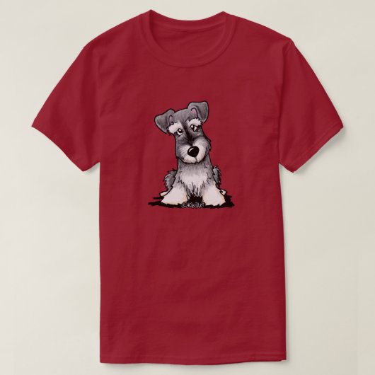 KiniArt Schnauzer Ears Down T-Shirt (Design vorne)