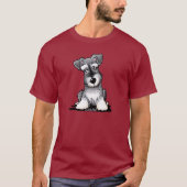 KiniArt Schnauzer Ears Down T-Shirt (Vorderseite)