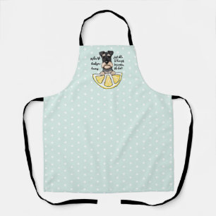 KiniArt Schnauzer Life Lemons Schürze