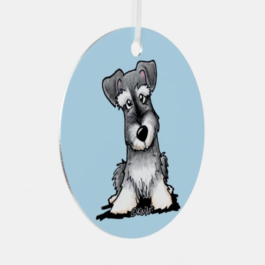 KiniArt Schnauzer Ornament (Vorderseite Rechts)