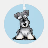 KiniArt Schnauzer Ornament Aus Metall (Rückseite)