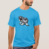 KiniArt Schnauzer Puppy Moon T-Shirt (Vorderseite)
