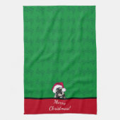 KiniArt Schnauzer Weihnachten Geschirrtuch (Vertikal)