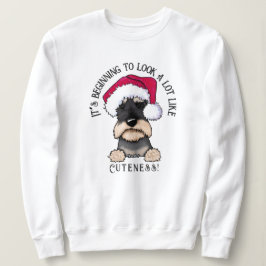 KiniArt Schnauzer Weihnachts-Sweatshirt Sweatshirt